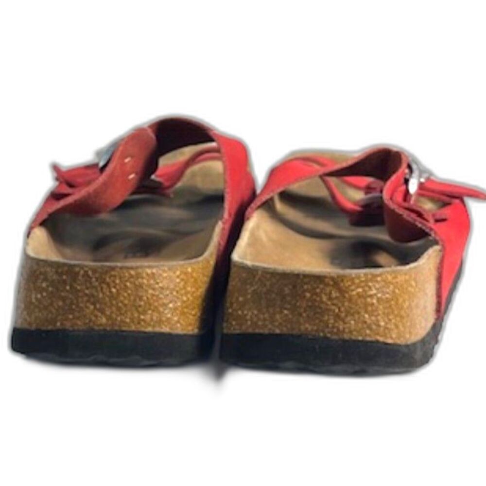 Birkenstock Betula Red Suede Clogs W SZ 7, M SZ 5 - Picture 4 of 5